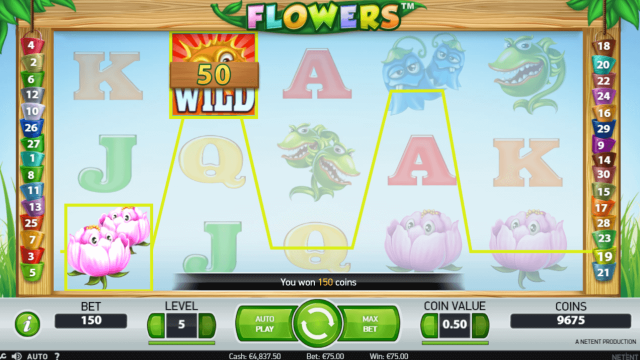 Бонусная игра Flowers 8