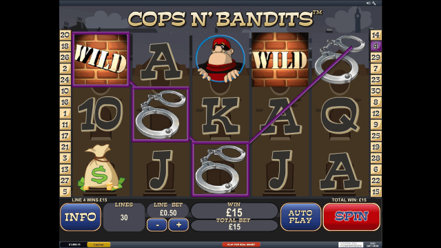 Характеристики слота Cops N' Bandits 8