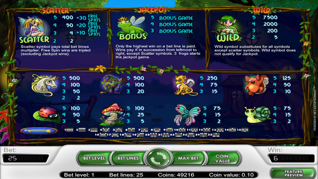 Игровой интерфейс Super Lucky Frog 3
