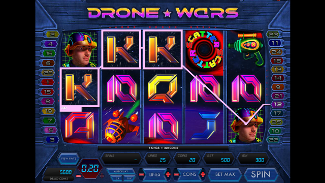 Бонусная игра Drone Wars 3