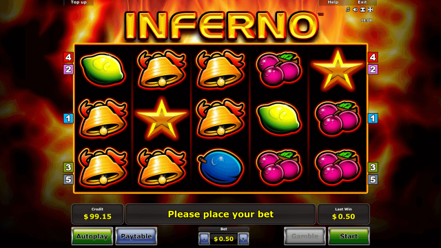 Бонусная игра Inferno 5