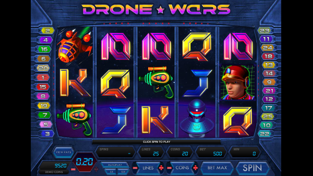 Игровой интерфейс Drone Wars 6