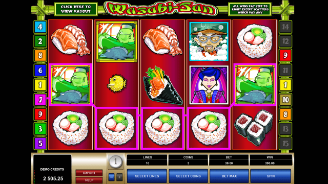 Бонусная игра Wasabi-San 8