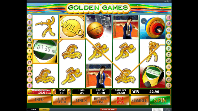 Игровой интерфейс Golden Games 1