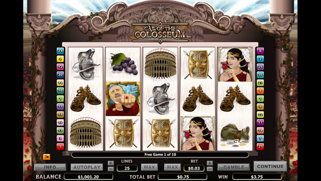 Игровой интерфейс Call Of The Colosseum 10