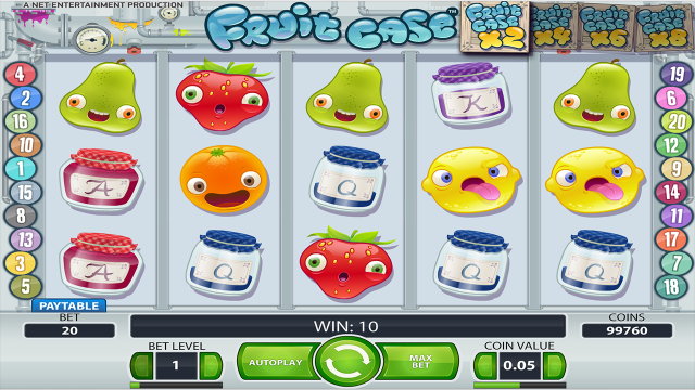 Игровой интерфейс Fruit Case 1