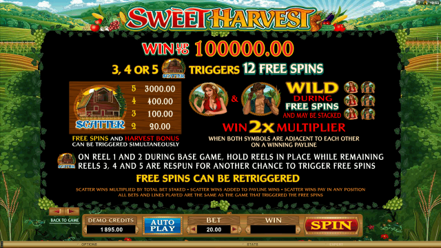 Игровой интерфейс Sweet Harvest 6