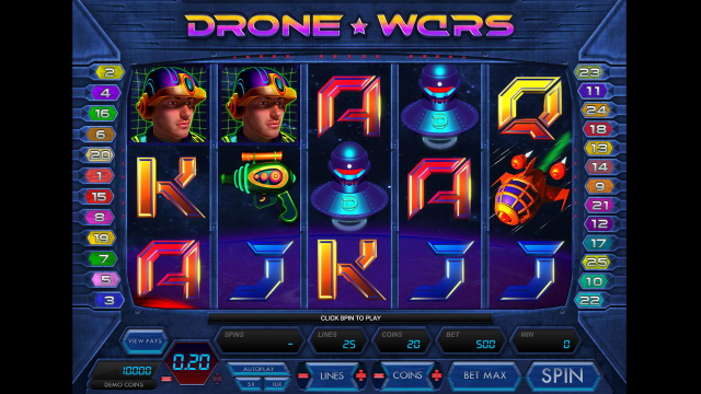 Игровой интерфейс Drone Wars 7