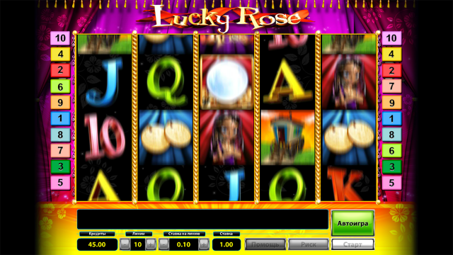 Игровой интерфейс Lucky Rose 3
