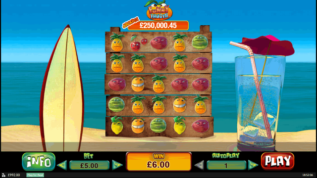 Игровой интерфейс Funky Fruits 3