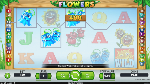 Бонусная игра Flowers 9
