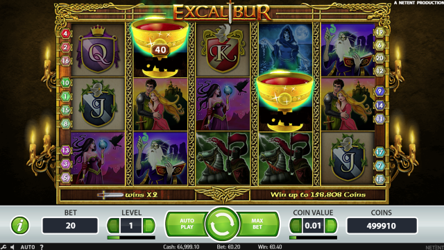 Бонусная игра Excalibur 6