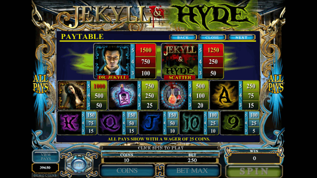 Игровой интерфейс Jekyll And Hyde 4