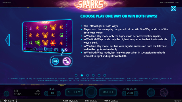 Игровой интерфейс Sparks 4