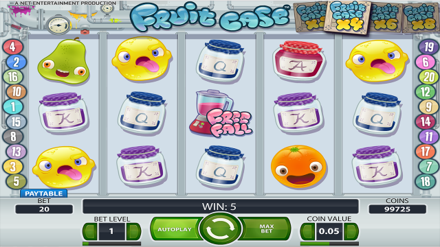 Игровой интерфейс Fruit Case 5