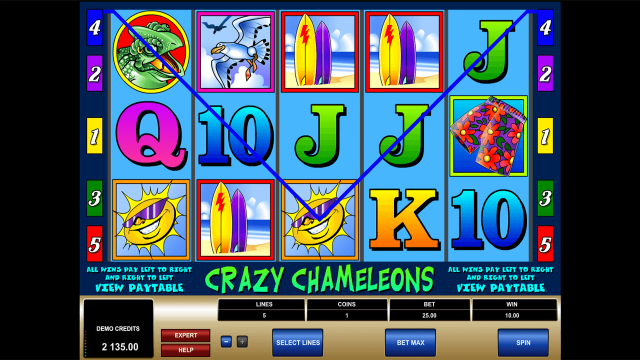 Игровой интерфейс Crazy Chameleons 3