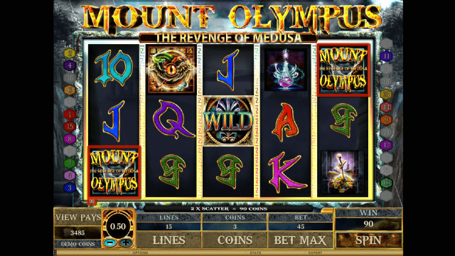 Характеристики слота Mount Olympus - Revenge Of Medusa 6