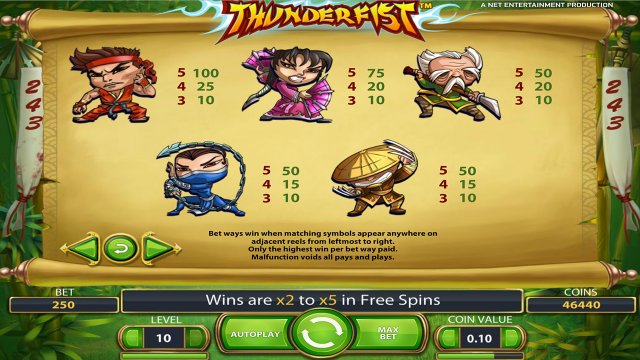 Бонусная игра Thunderfist 2