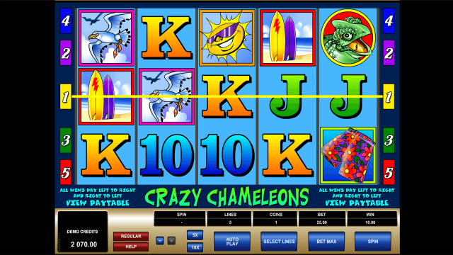 Бонусная игра Crazy Chameleons 5