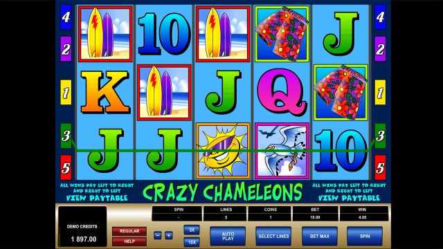 Игровой интерфейс Crazy Chameleons 9