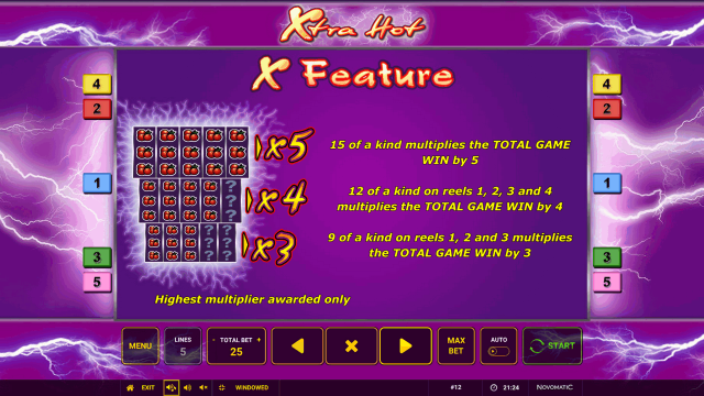 Игровой интерфейс Xtra Hot 8