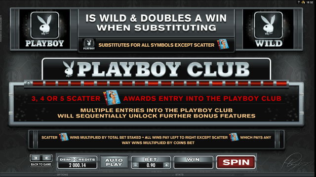 Игровой интерфейс Playboy 4