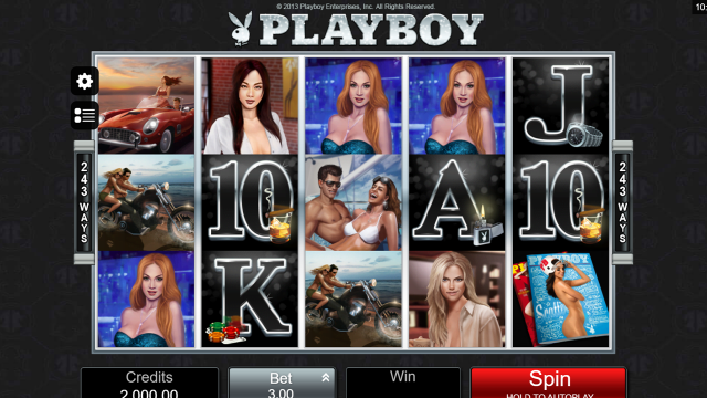 Характеристики слота Playboy 11