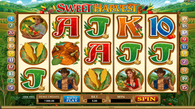 Игровой интерфейс Sweet Harvest 2