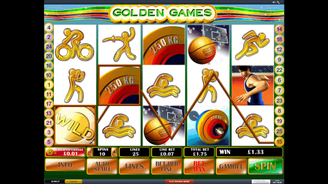 Характеристики слота Golden Games 10