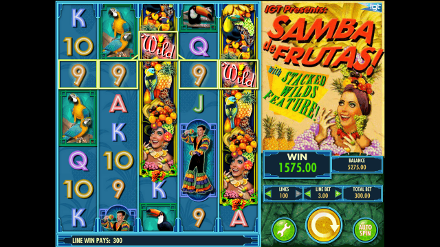 Игровой интерфейс Samba De Frutas 9