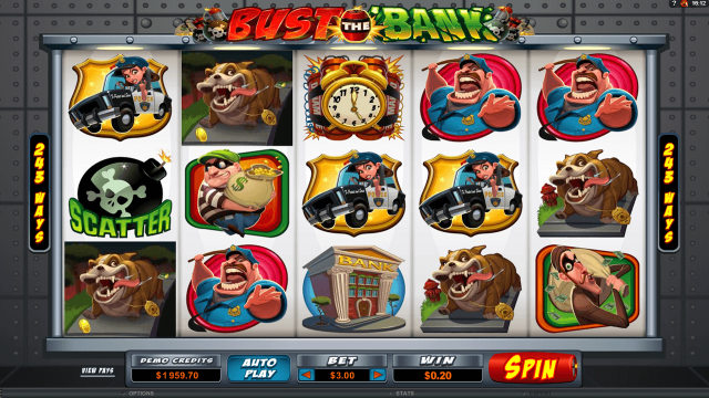 Бонусная игра Bust The Bank 7