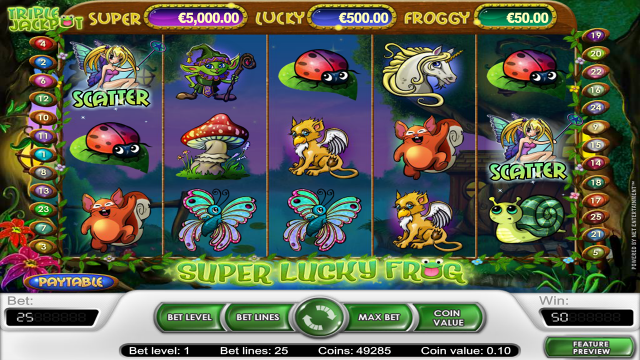 Игровой интерфейс Super Lucky Frog 1
