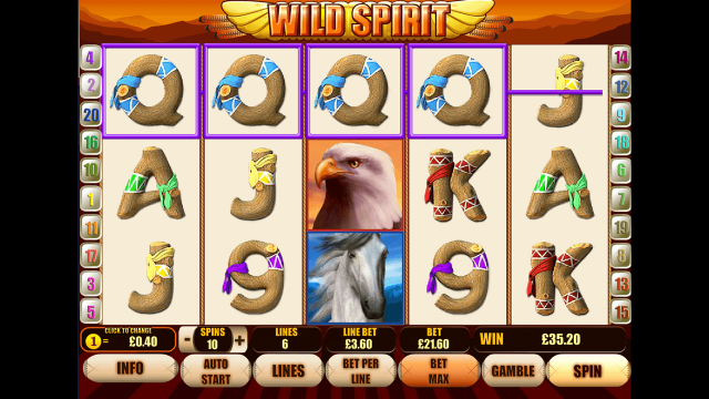 Игровой интерфейс Wild Spirit 8